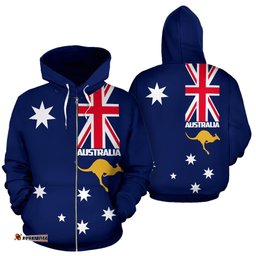 Zip Up Hoodie Australia Map Hoodie Southern Cross Australia Ver01 Unisex