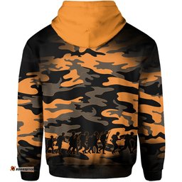 Wests Tigers Zip Hoodie ANZAC Day Army Patterns