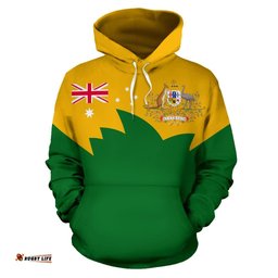 Hoodie Aus Flag Hoodie Australian Coat Of Arms Unisex 08
