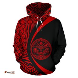 Marshall Polynesian Hoodie Custom Circle