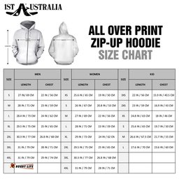 Zip Up Hoodie Australian Coat Of Arms Hoodie Artistic Splashes Style Unisex