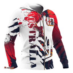 Zip Up Hoodie Australian Coat Of Arms Hoodie Great Aussie Unisex