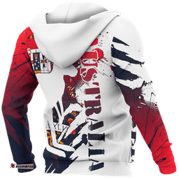Zip Up Hoodie Australian Coat Of Arms Hoodie Great Aussie Unisex