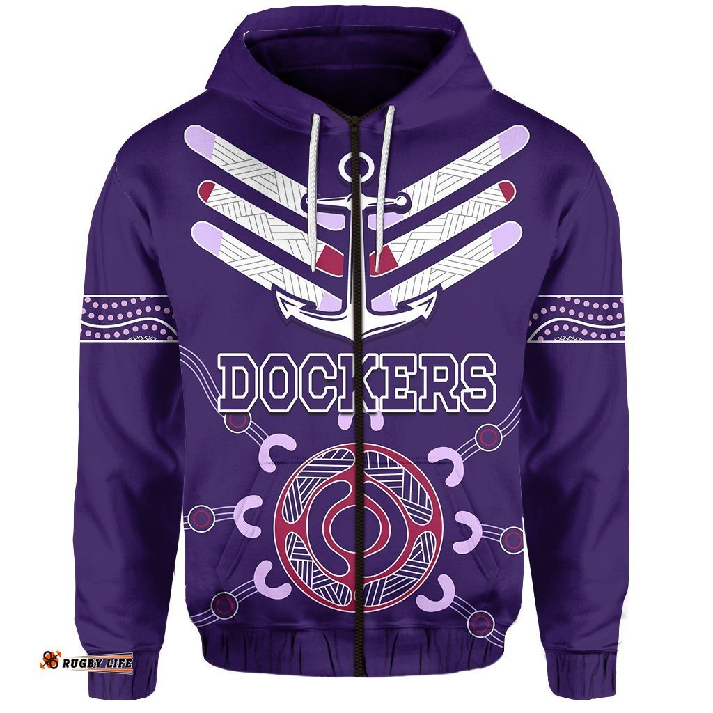 Dockers Zip Hoodie Indigenous Fremantle