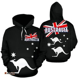 Hoodie Kangaroo Hoodie Australian Flag Unisex 05