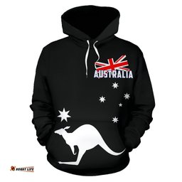 Hoodie Kangaroo Hoodie Australian Flag Unisex 05