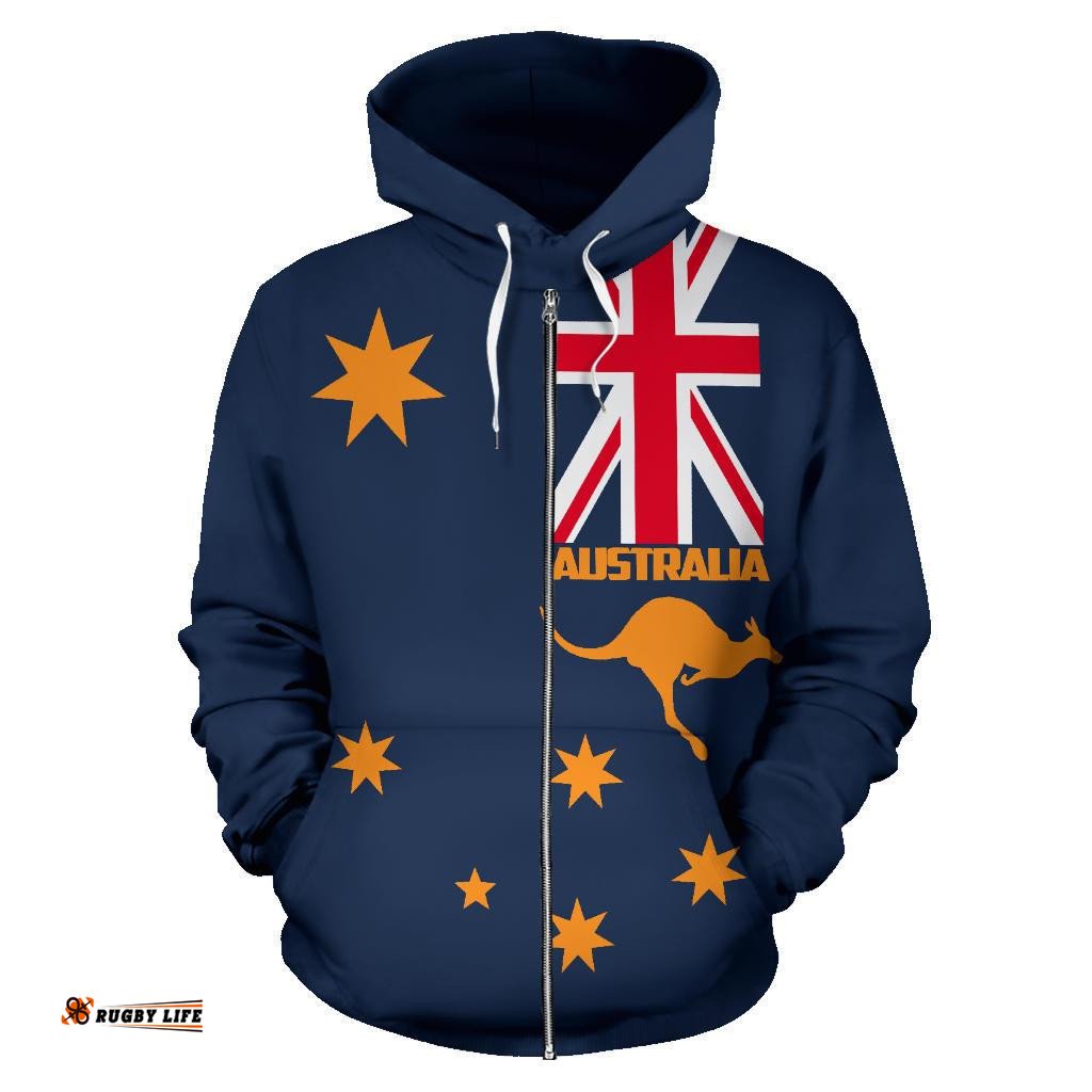 Zip Up Hoodie Australia Map Hoodie Southern Cross Australia Ver02 Unisex