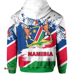 Namibia Zip Hoodie Special Flag Style