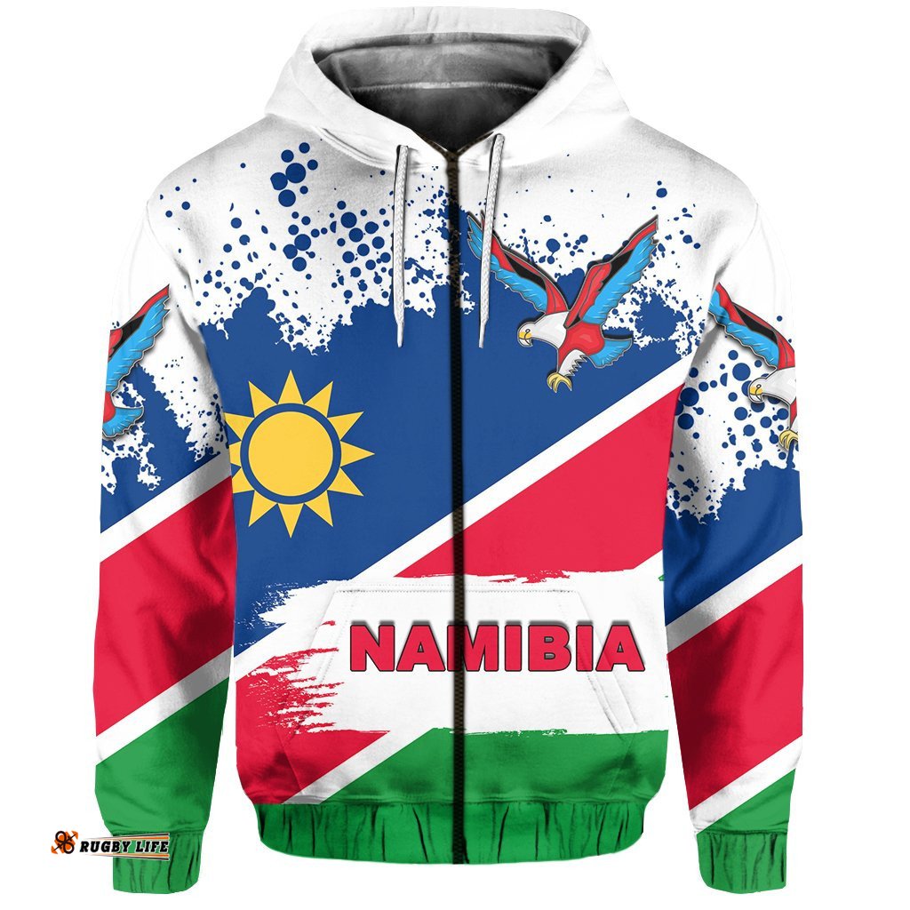 Namibia Zip Hoodie Special Flag Style