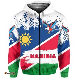 Namibia Zip Hoodie Special Flag Style