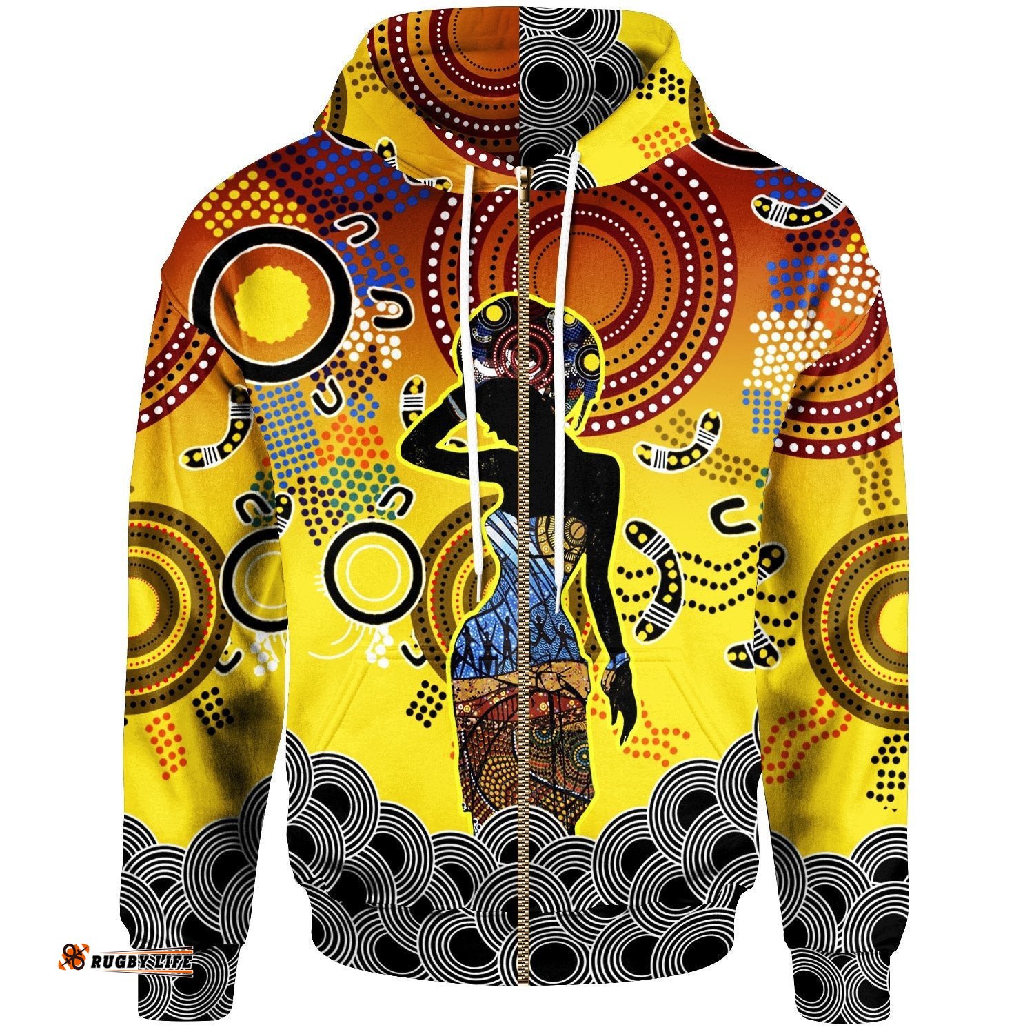 Aboriginal Zip Up Hoodie Aboriginal Girl