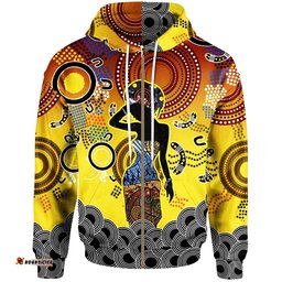 Aboriginal Zip Up Hoodie Aboriginal Girl