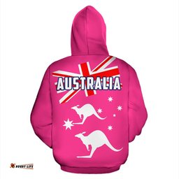 Zip Up Hoodie Kangaroo Hoodie Aus Flag Unisex