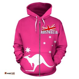 Zip Up Hoodie Kangaroo Hoodie Aus Flag Unisex