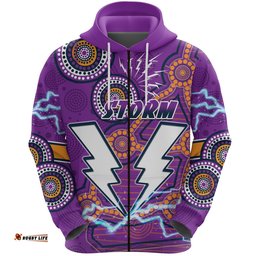 Storm Zip Hoodie Melbourne Indigenous Thunder