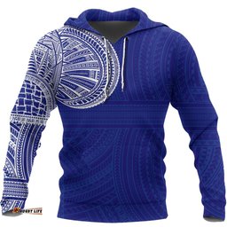 Tribal Hoodie, Polynesian Tattoo All Over Print Hoodie 01
