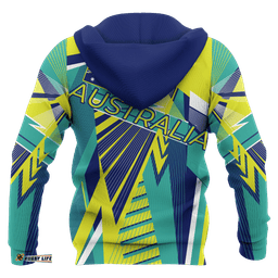 Zip Up Hoodie Australia Map Hoodie Kangaroo Map In My Veins Unisex