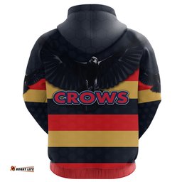 Custom Personalised Adelaide Zip Hoodie Original Crows 05