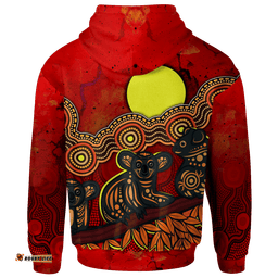 Kid Aboriginal Zip Up Australian Indigenous Koala