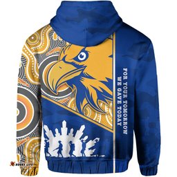 Eagles ANZAC Zip Hoodie West Coast Indigenous