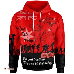 Australia Hoodie ANZAC Hoodie Lest We Forget 02