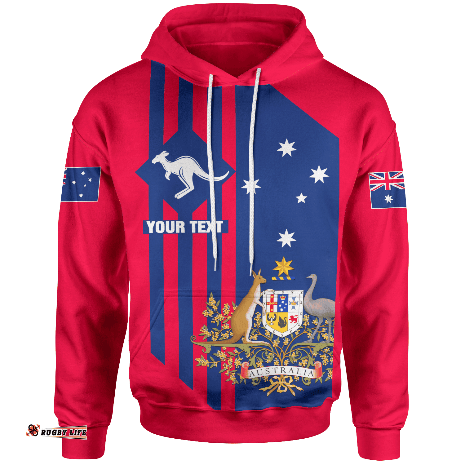 Custom Hoodie Australia Kangaroo Sign