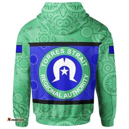 Zip Up Hoodie, Torres Strait Islands Aboriginal Patterns