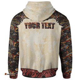 Custom Text Zip Up Hoodie Aboriginal Women