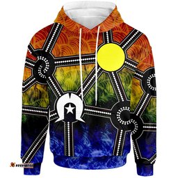 NAIDOC Week Hoodie, Aboriginal Geometric Style