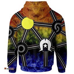 NAIDOC Week Hoodie, Aboriginal Geometric Style