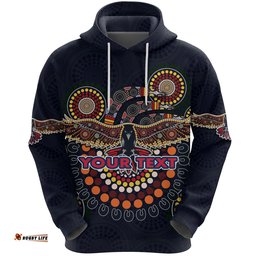 Custom Personalised Adelaide Hoodie Indigenous Crows 07