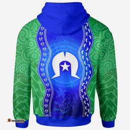 Torres Strait Islanders Zip Up Hoodie Torres Symbol With Aboriginal Patterns 06