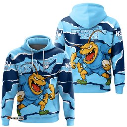 New South Wales Blues Hoodie - Custom State Of Origin NSW Blues Up The Blues Hoodie