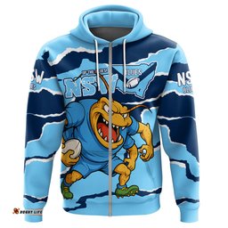 New South Wales Blues Hoodie - Custom State Of Origin NSW Blues Up The Blues Hoodie