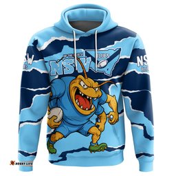 New South Wales Blues Hoodie - Custom State Of Origin NSW Blues Up The Blues Hoodie