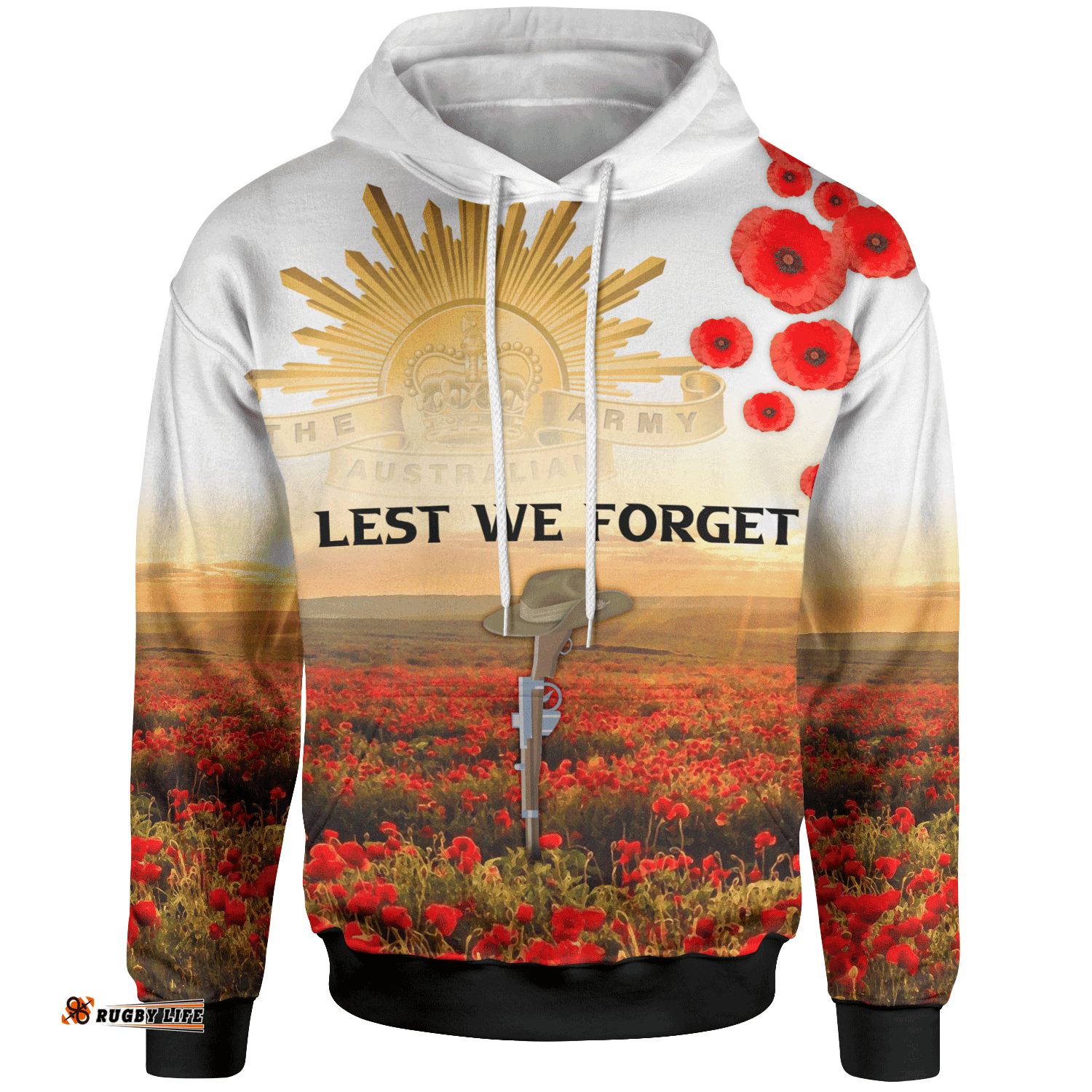 ANZAC Day Hoodie We Will Remember Them 01