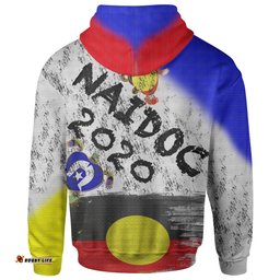 Aboriginal Zip Up Hoodie, Australia NAIDOC Week