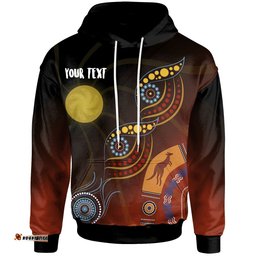Aboriginal Personalised Hoodie Flowers On The Land 04