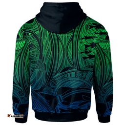 Torres Strait Islanders Zip Up Hoodie Ocean Art