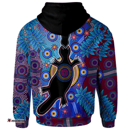 Aboriginal Zip Up Hoodie Indigenous Platypus