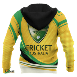 Zip Up Hoodie Cricket Hoodie Symbol National Color Unisex