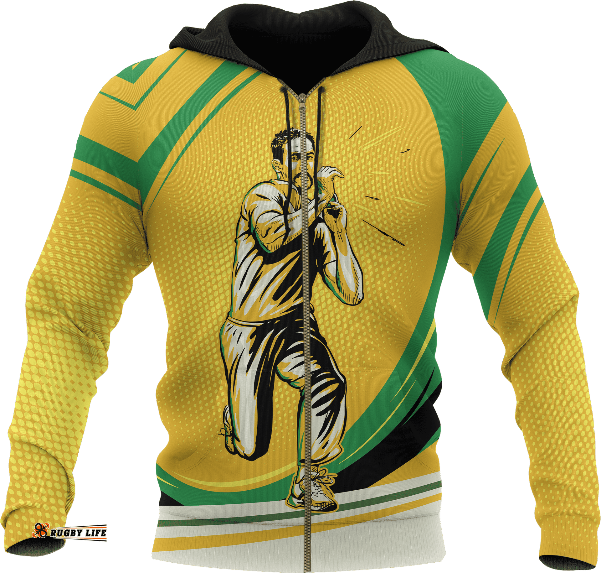 Zip Up Hoodie Cricket Hoodie Symbol National Color Unisex