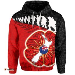 new zealand anzac hoodie lest we forget maori silver fern pullover hoodie tee ausie