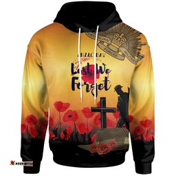 ANZAC Day Hoodie Lest We Forget 06