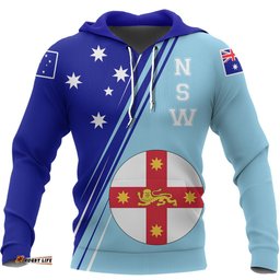 rugbylife australia hoodie new south wales flag tee ausie