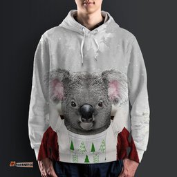 Australia Christmas Hoodie Koala Hoodie Merry Christmas All Over Print Unisex 07