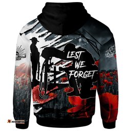 ANZAC Day Zip Up Hoodie The Spirit of ANZAC
