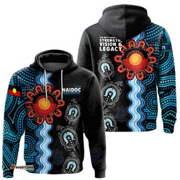 Australia Naidoc Week Custom Hoodie - Indigenous Culture Turtle The Next Generation: Strength, Vision & Legacy