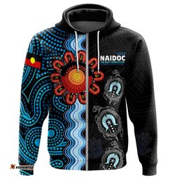 Australia Naidoc Week Custom Hoodie - Indigenous Culture Turtle The Next Generation: Strength, Vision & Legacy