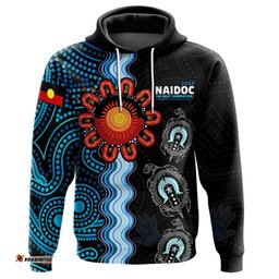 Australia Naidoc Week Custom Hoodie - Indigenous Culture Turtle The Next Generation: Strength, Vision & Legacy